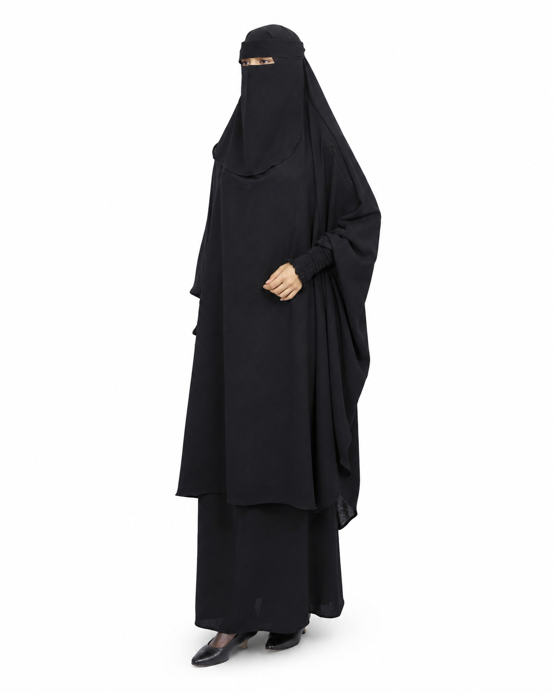 Classic Black Two Piece Jilbaab Set